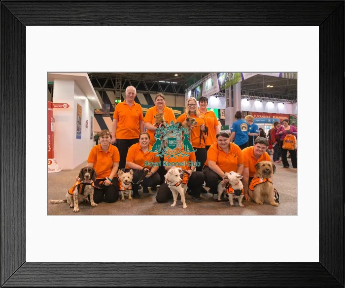 Framed Print : Cheshire Dogs Home team photo Framed Print : Cheshire Dogs Home team photo