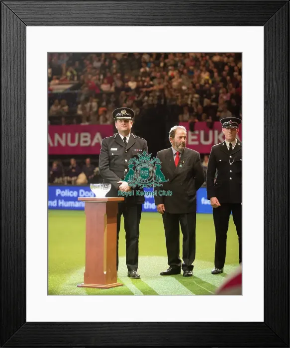 Framed Print : Presentation of the Police Dog Team Operational and Humanitarian Action of the Year Award Framed Print : Presentation of the Police Dog Team Operational and Humanitarian Action of the Year Award