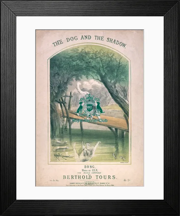 Framed Print : The Dog and the Shadow Framed Print : The Dog and the Shadow