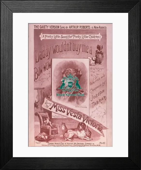 Framed Print : Daddy Wouldn t Buy Me A Bow-Wow Framed Print : Daddy Wouldn t Buy Me A Bow-Wow