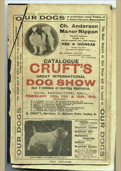1915 Crufts Catalogue cover