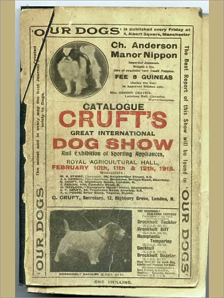 1915 Crufts Catalogue cover