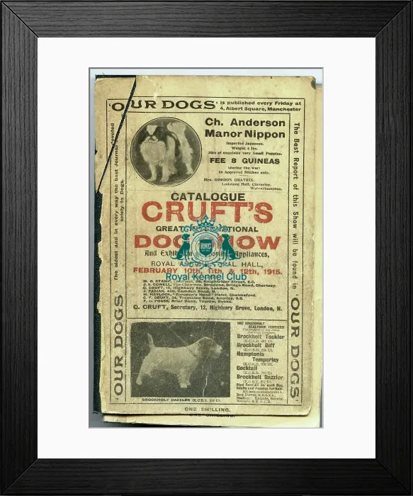 Framed Print : 1915 Crufts Catalogue cover Framed Print : 1915 Crufts Catalogue cover