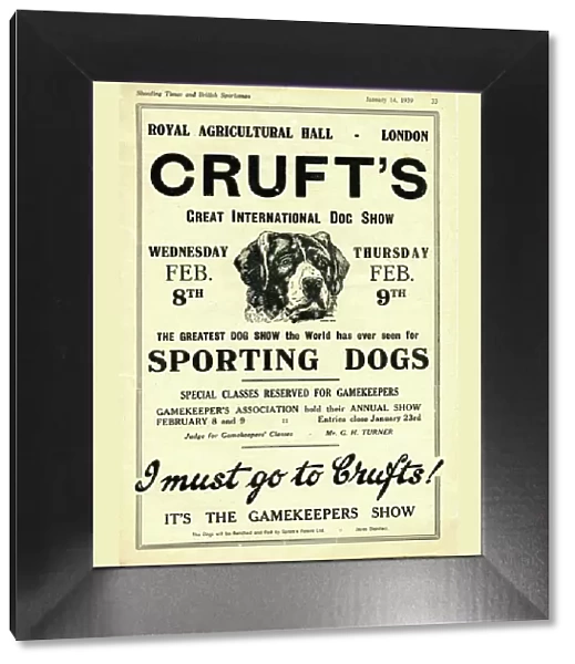 1939 Crufts advert