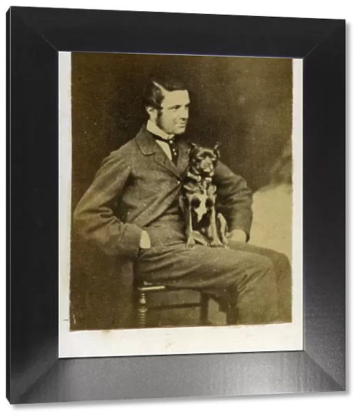CDV Manchester Terrier Man hand in pocket 1860