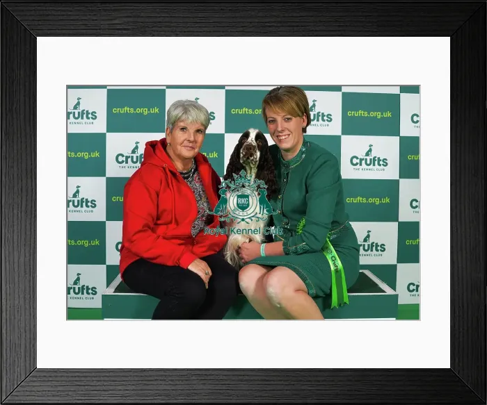 Framed Print : Ann and Sarah Corbett from with Luna, an English Springer Spaniel, which was the Best of Breed winner today (Thursday 09. 03. 23), the first day of Crufts 2023, at the NEC Birmingham Framed Print : Ann and Sarah Corbett from with Luna, an English Springer Spaniel, which was the Best of Breed winner today (Thursday 09. 03. 23), the first day of Crufts 2023, at the NEC Birmingham