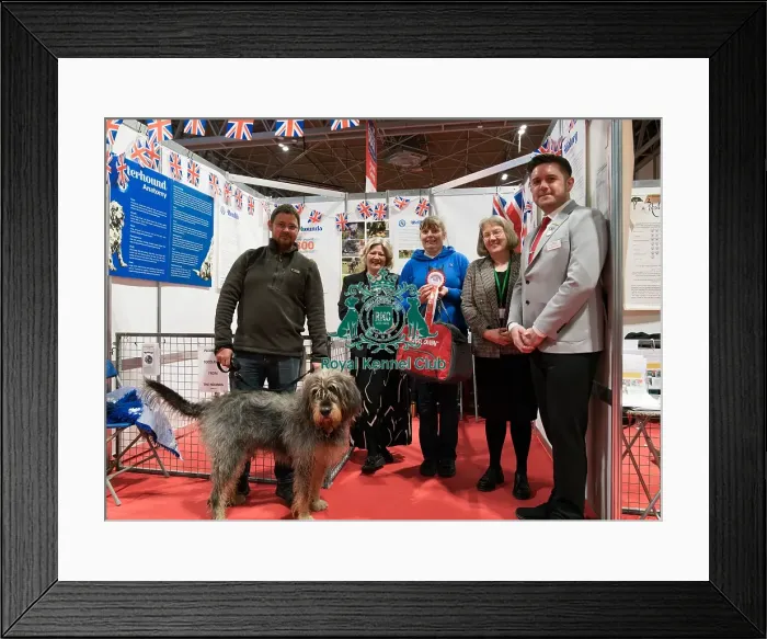Framed Print : The Otterhound Club being awarded the Best Discover Dogs Stand for the Hound Group at Crufts on Sunday 10th March 2024 by Alison Scutcher, Nicky Ackerley-Kemp (Directors at The Kennel Club) and Ricky Furnell from Royal Canin Framed Print : The Otterhound Club being awarded the Best Discover Dogs Stand for the Hound Group at Crufts on Sunday 10th March 2024 by Alison Scutcher, Nicky Ackerley-Kemp (Directors at The Kennel Club) and Ricky Furnell from Royal Canin
