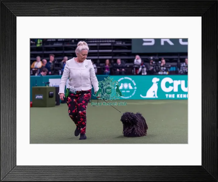 Framed Print : Jan Bodle from Southport with Elsie