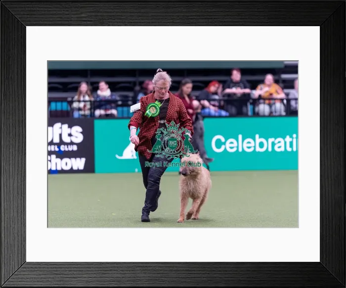 Framed Print : Jacki Snook from Leicestershire with Leffe Framed Print : Jacki Snook from Leicestershire with Leffe