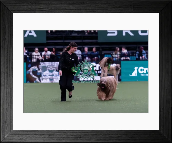 Framed Print : Nikki Rual-Keogh from Cardiff, Wales with Wolfie Framed Print : Nikki Rual-Keogh from Cardiff, Wales with Wolfie