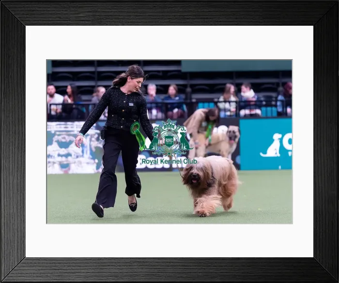 Framed Print : Nikki Rual-Keogh from Cardiff, Wales with Wolfie Framed Print : Nikki Rual-Keogh from Cardiff, Wales with Wolfie