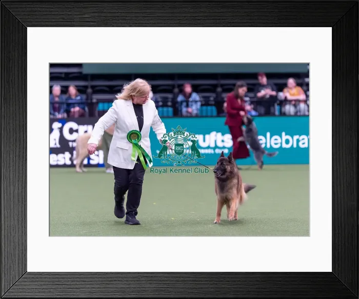Framed Print : Linda Lester from Cheltenham with Charlotte
