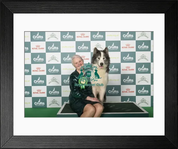 Framed Print : Pat Byrne from Staffordshire with Kai