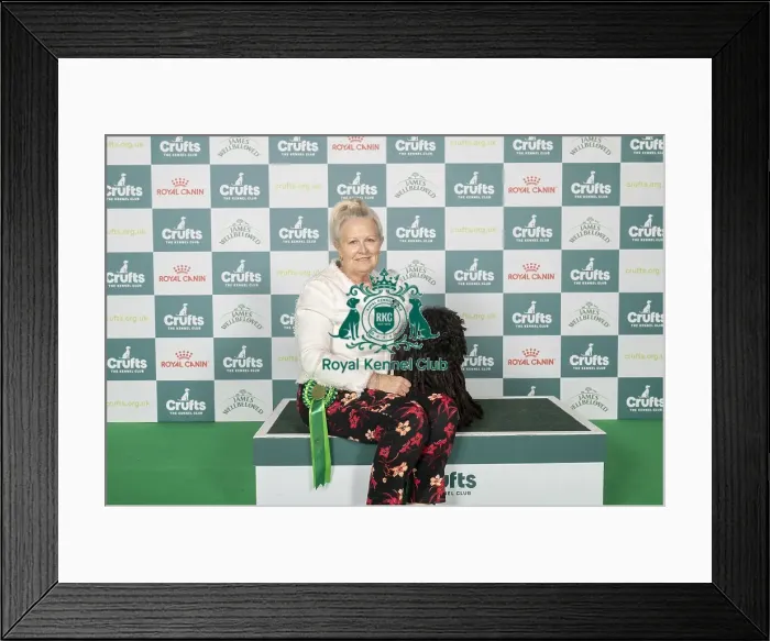 Framed Print : Jan Bodle from Southport with Elsie