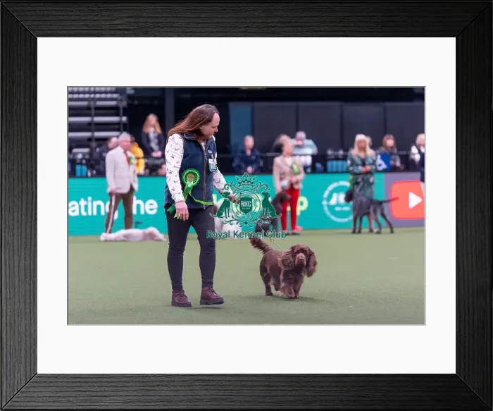 Framed Print : Cathrine Mercer from Louth, Lincolnshire with Brody