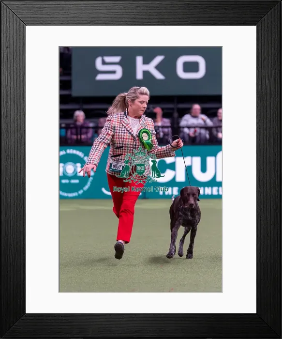 Framed Print : Zoe Sielski from Cleveleys, Lancashire with Bolt