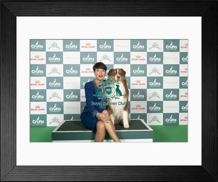 Framed Print : Melanie Raymond from Solihull with Shake Framed Print : Melanie Raymond from Solihull with Shake