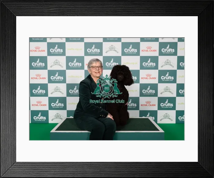 Framed Print : Judith Carruthers from Wigton, Cumbria with Katie