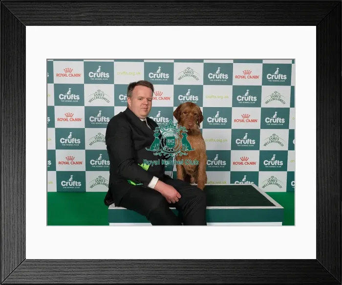 Framed Print : Alastair Moss from Burscough, Lancashire with Ozzy