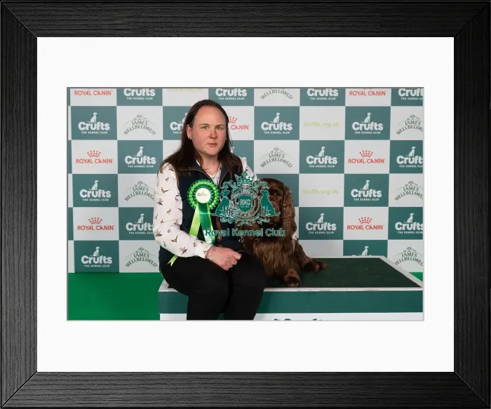 Framed Print : Cathrine Mercer from Louth, Lincolnshire with Brody Framed Print : Cathrine Mercer from Louth, Lincolnshire with Brody