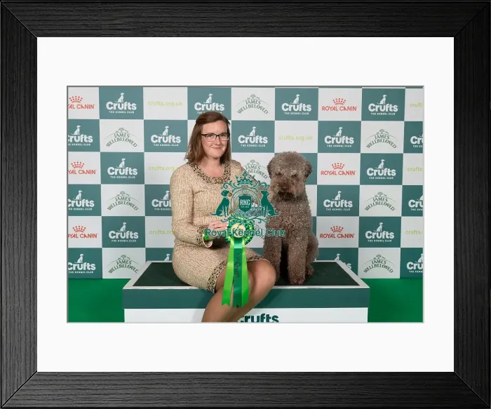 Framed Print : Amber Becker from Kentucky, USA with Chip Framed Print : Amber Becker from Kentucky, USA with Chip