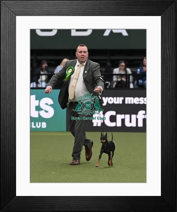 Framed Print : Kirk Dennison from Christchurch Dorset with Barney Framed Print : Kirk Dennison from Christchurch Dorset with Barney