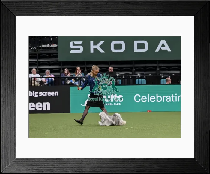 Framed Print : Naja Soegaard from Aarhus, Denmark with Roxy