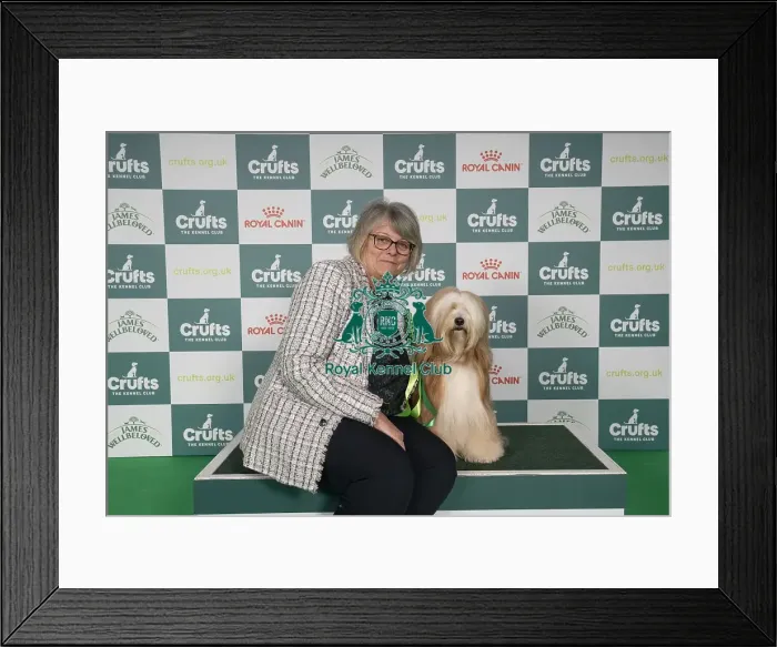 Framed Print : Lynne Bateman from Daventry with Monica Framed Print : Lynne Bateman from Daventry with Monica