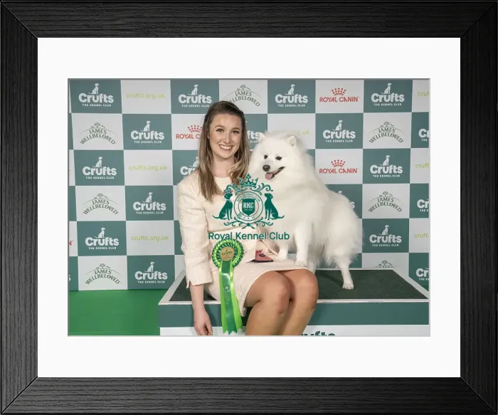 Framed Print : Lyndsey Jones from Flintshire with Ozzy Framed Print : Lyndsey Jones from Flintshire with Ozzy