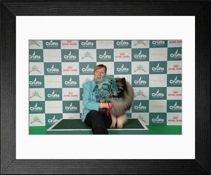 Framed Print : Gillian Burbrunt from Rotherham with Darik