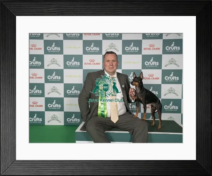 Framed Print : Kirk Dennison from Christchurch Dorset with Barney Framed Print : Kirk Dennison from Christchurch Dorset with Barney