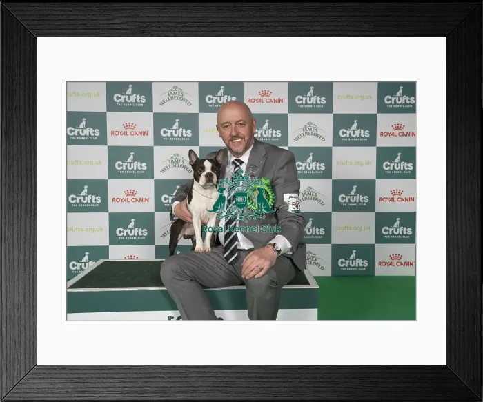 Framed Print : Dave Bennett from Liverpool with Ted Framed Print : Dave Bennett from Liverpool with Ted