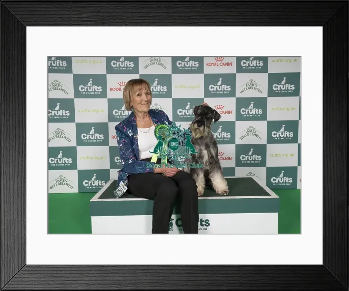 Framed Print : Pippa Moore from Bridgewater, Somerset with Sophie Framed Print : Pippa Moore from Bridgewater, Somerset with Sophie