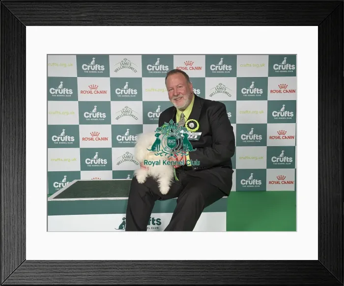 Framed Print : Mark Whatley from Birmingham with Enzo Framed Print : Mark Whatley from Birmingham with Enzo