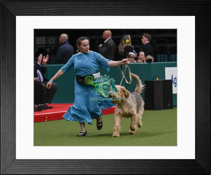 Framed Print : Maria Lerego, from Hereford, with Leon Framed Print : Maria Lerego, from Hereford, with Leon