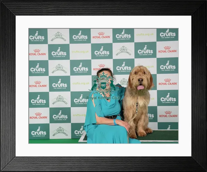 Framed Print : Maria Lerego, from Hereford, with Leon Framed Print : Maria Lerego, from Hereford, with Leon
