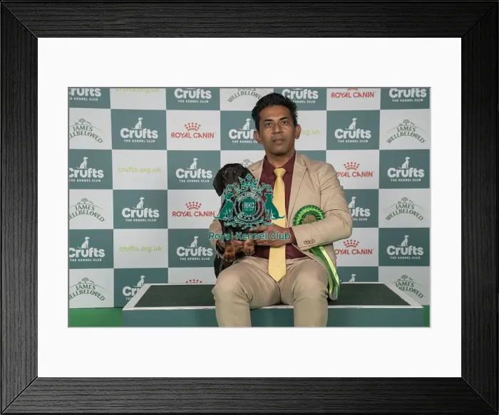 Framed Print : Dr M.Chauhan, from Birmingham, with Fern Framed Print : Dr M.Chauhan, from Birmingham, with Fern