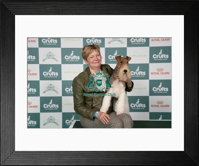 Framed Print : Dieny de Munter, from Belgium, with George Framed Print : Dieny de Munter, from Belgium, with George