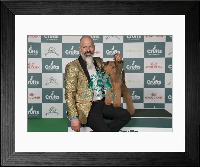 Framed Print : David Valli, from Italy, with Freddie Framed Print : David Valli, from Italy, with Freddie