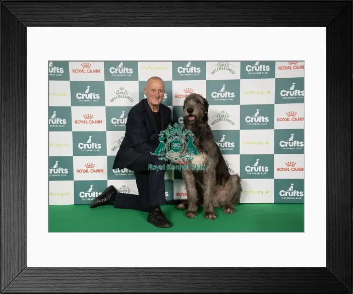 Framed Print : Roger Tebbutt from Angelesey, with Tozie Framed Print : Roger Tebbutt from Angelesey, with Tozie