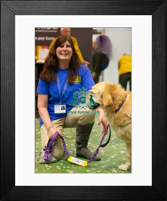 Framed Print : Pets as Therapy stand Framed Print : Pets as Therapy stand