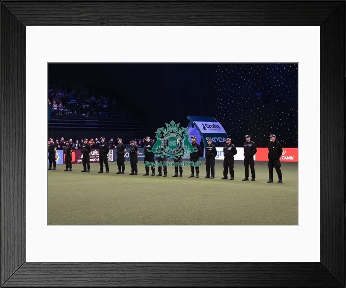 Framed Print : Presentation of the Police Dog Team Operational and Humanitarian Action of the Year Award