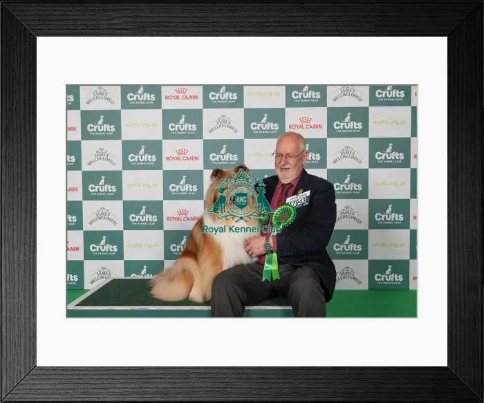 Framed Print : Robert Shipp from Swindon with Issie