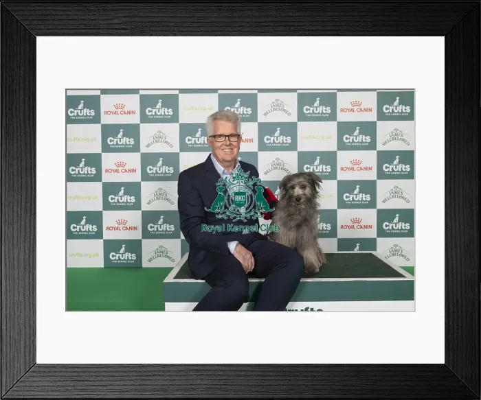 Framed Print : Elon Flint from North Yorkshire with Tiggi Framed Print : Elon Flint from North Yorkshire with Tiggi