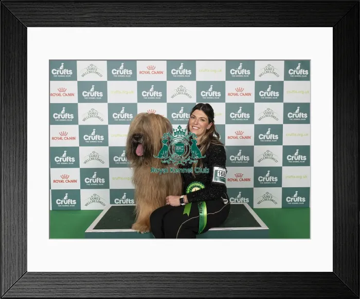 Framed Print : Nikki Rual-Keogh from Cardiff, Wales with Wolfie Framed Print : Nikki Rual-Keogh from Cardiff, Wales with Wolfie