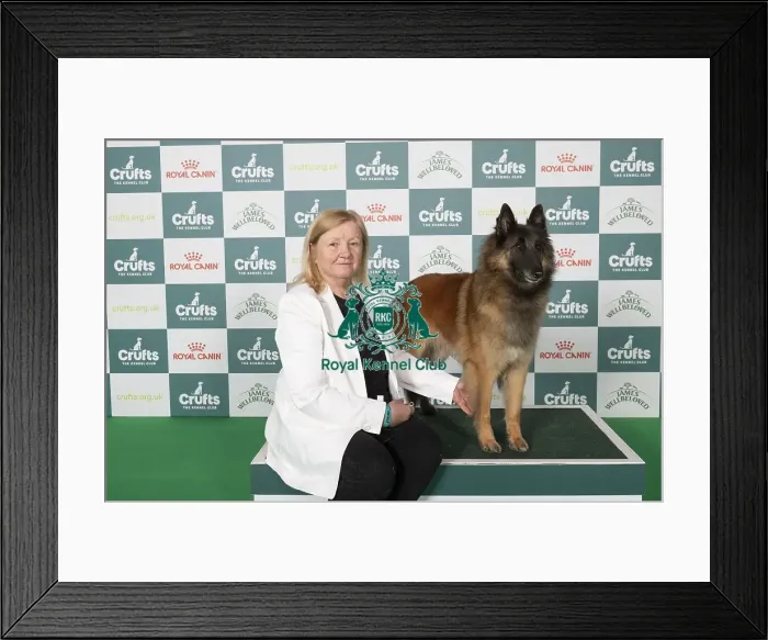 Framed Print : Linda Lester from Cheltenham with Charlotte Framed Print : Linda Lester from Cheltenham with Charlotte