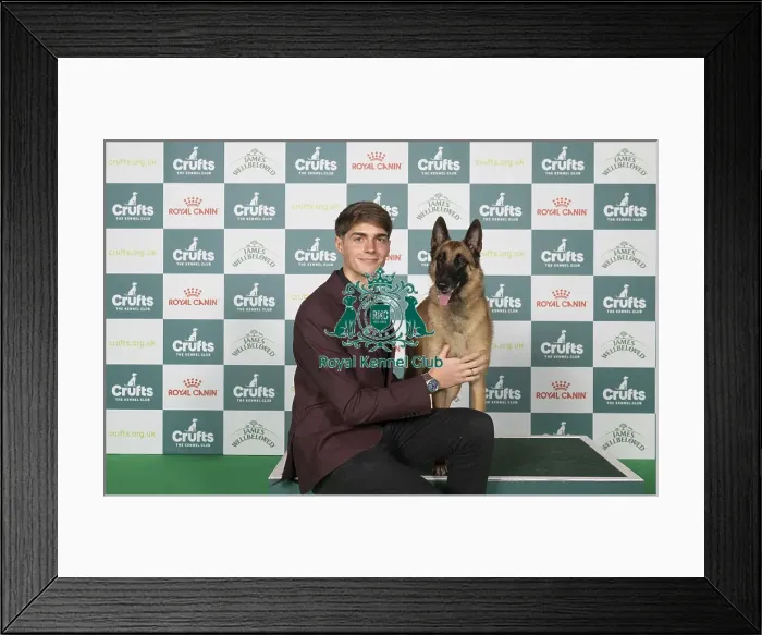 Framed Print : Isaac Preddy from Bristol with Arya