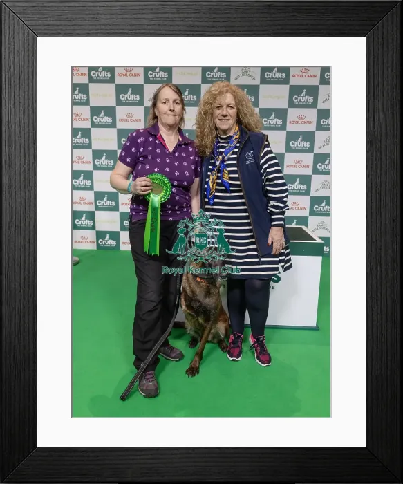 Framed Print : Winner of the Kennel Club Hero Dog Award Mandy Chapman with Baloo pictured with Lady Bathurst (Sunday 09) Framed Print : Winner of the Kennel Club Hero Dog Award Mandy Chapman with Baloo pictured with Lady Bathurst (Sunday 09)