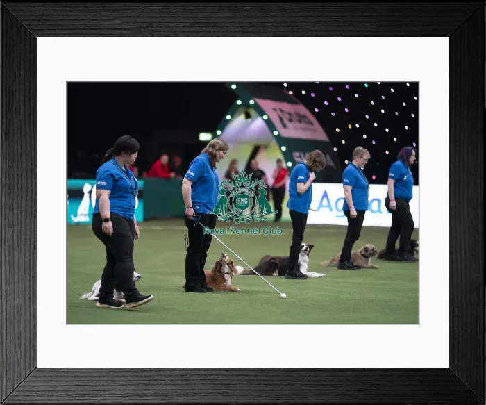 Framed Print : Elizabeth Rawlinson with her dog Rive Framed Print : Elizabeth Rawlinson with her dog Rive