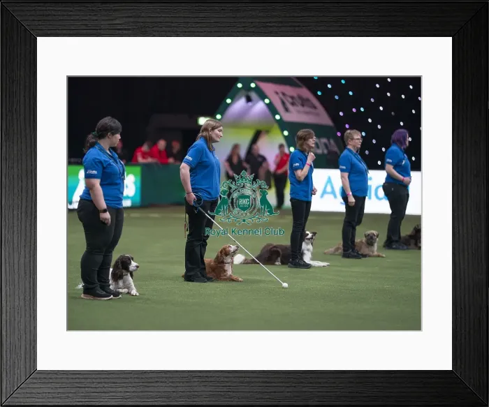 Framed Print : Elizabeth Rawlinson with her dog Rive Framed Print : Elizabeth Rawlinson with her dog Rive